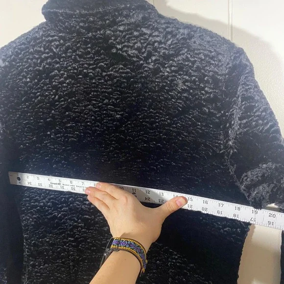 Vintage Black‎ Crushed Textured Velvet Jacket Blazer Small Goth Dark academia - Picture 9 of 14